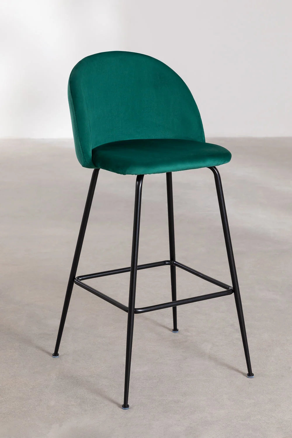 Kana - Sgabello alto in velluto Kana Design