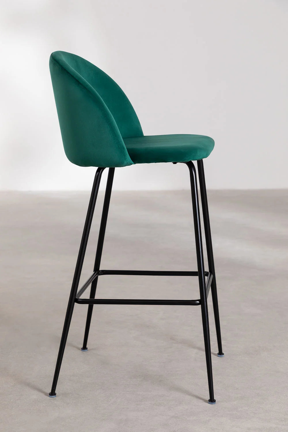 Kana - Sgabello alto in velluto Kana Design