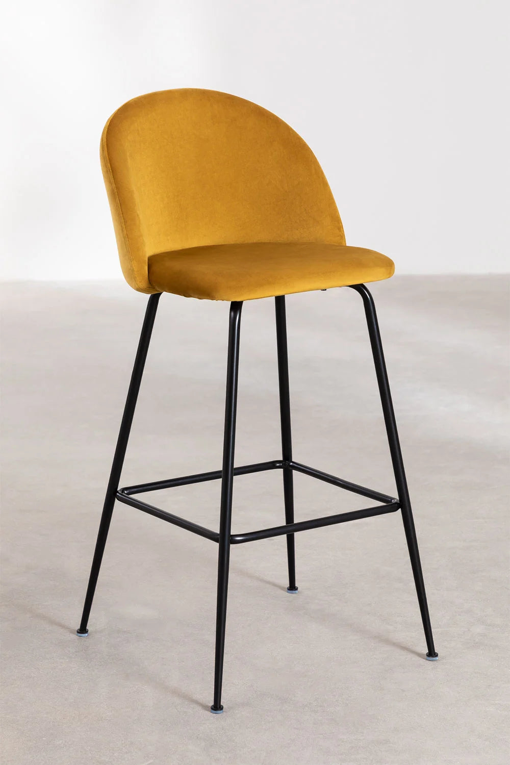 Kana - Sgabello alto in velluto Kana Design