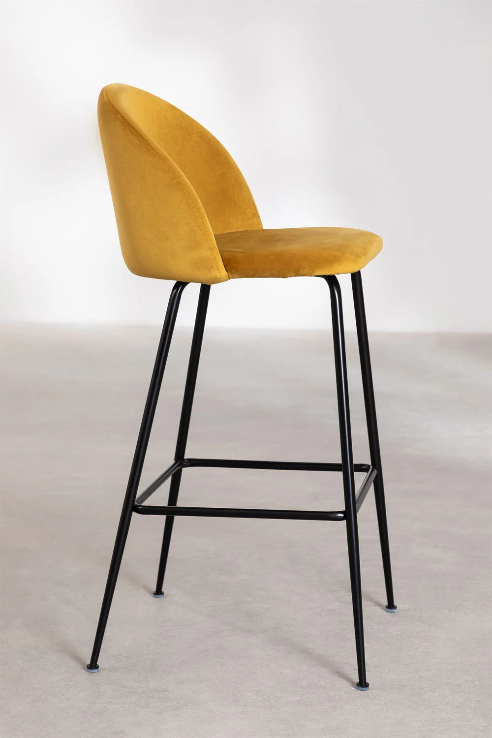 Kana - Sgabello alto in velluto Kana Design