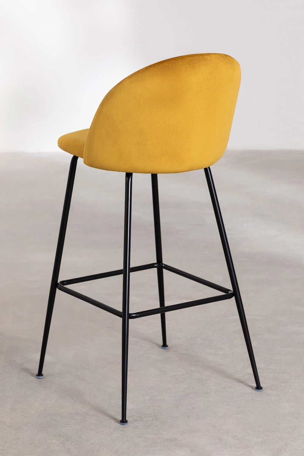 Kana - Sgabello alto in velluto Kana Design