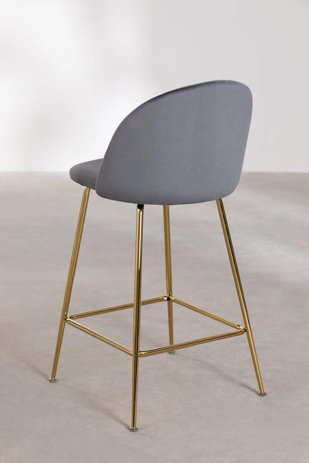 Kana - Sgabello alto in velluto Kana Design