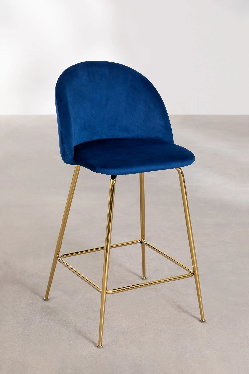 Kana - Sgabello alto in velluto Kana Design