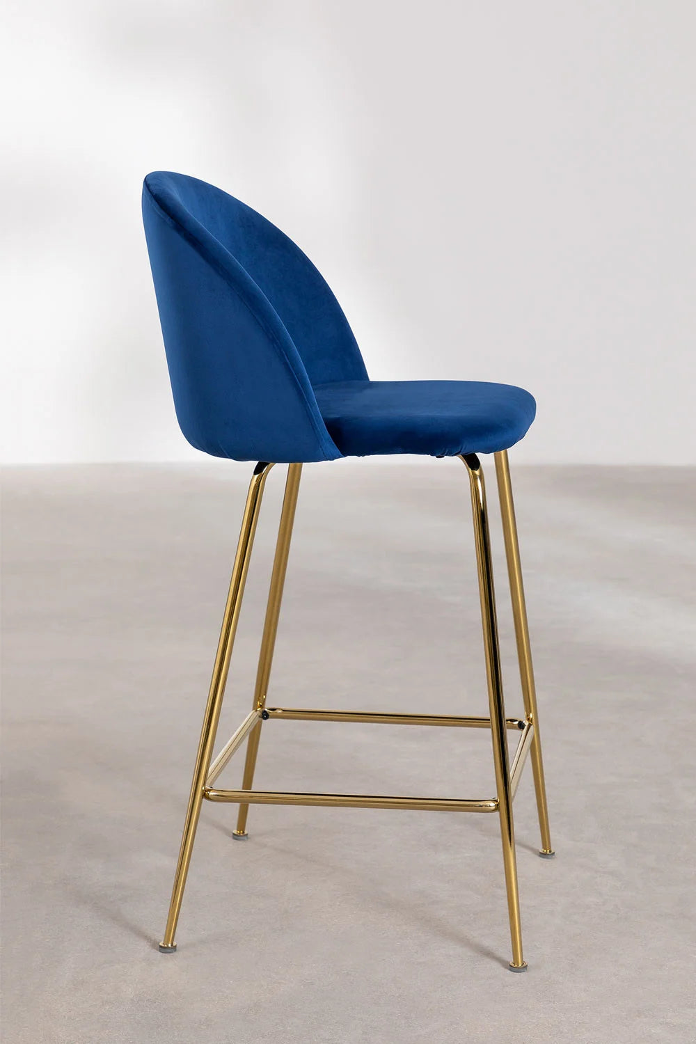 Kana - Sgabello alto in velluto Kana Design