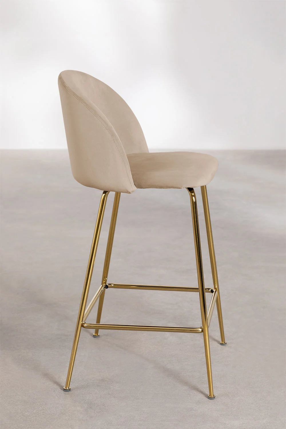 Kana - Sgabello alto in velluto Kana Design