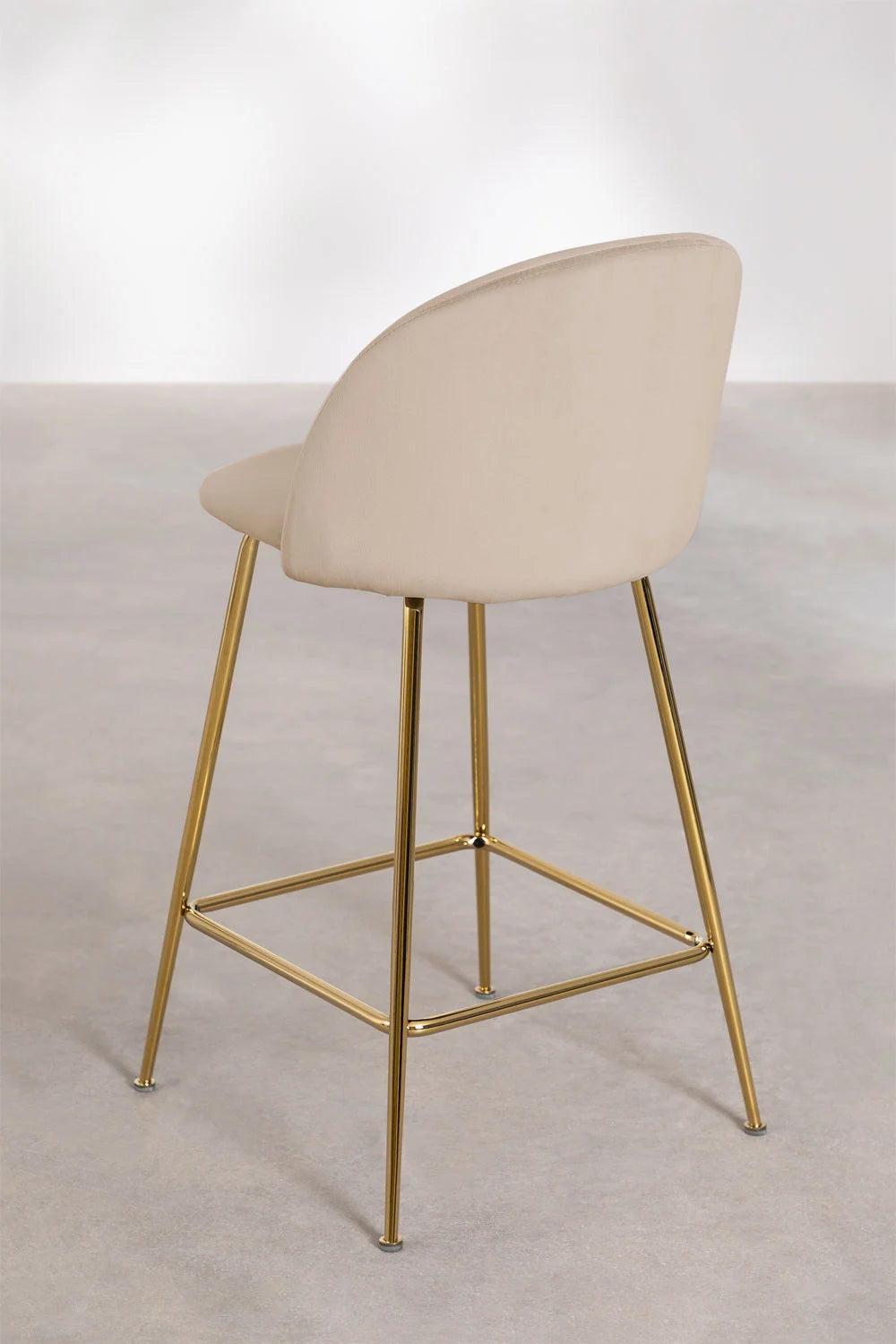 Kana - Sgabello alto in velluto Kana Design