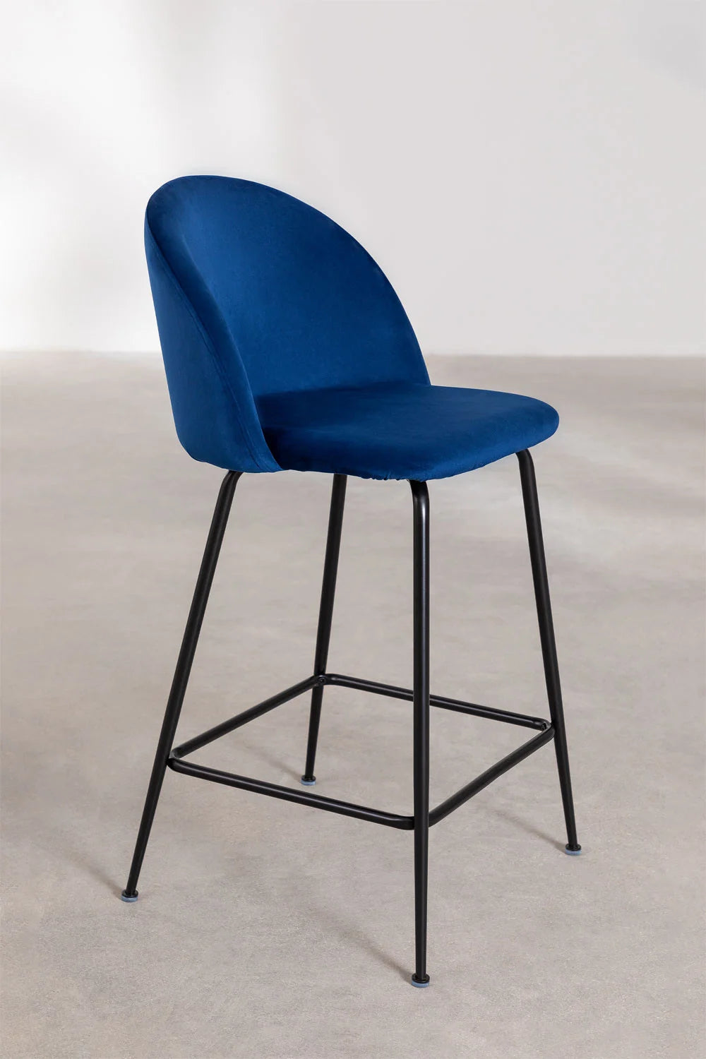 Kana - Sgabello alto in velluto Kana Design