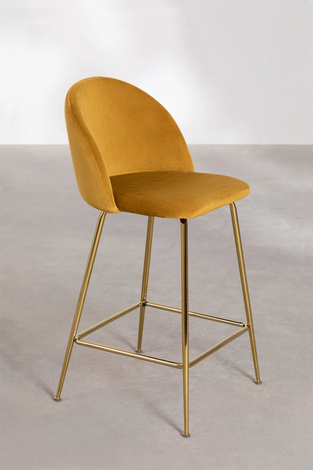 Kana - Sgabello alto in velluto Kana Design