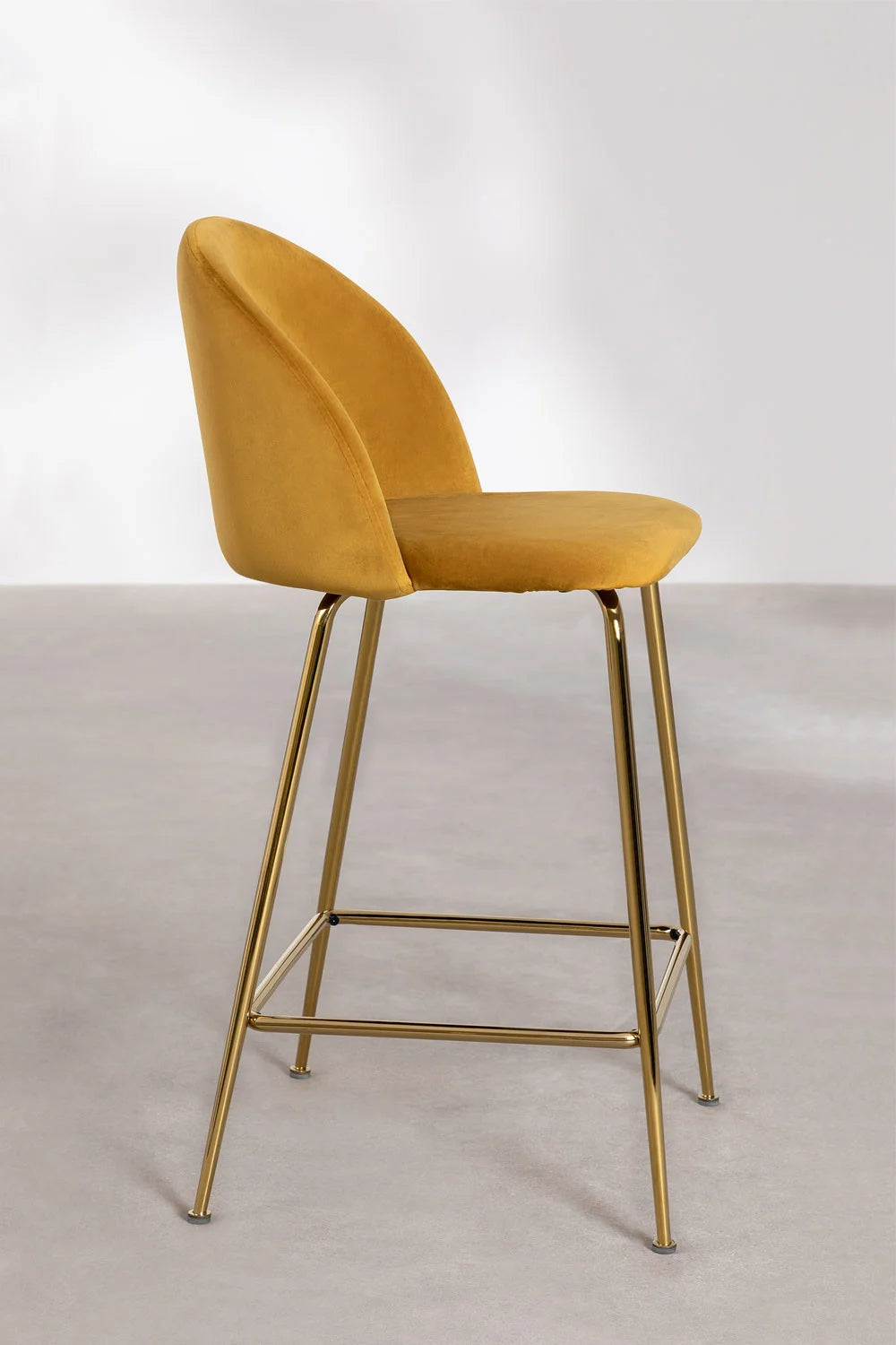 Kana - Sgabello alto in velluto Kana Design