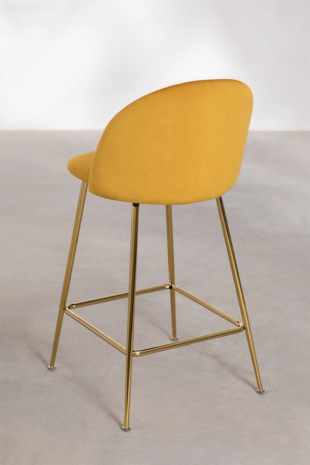 Kana - Sgabello alto in velluto Kana Design