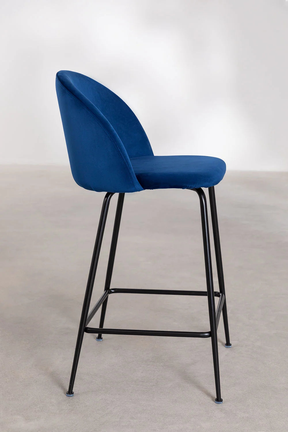 Kana - Sgabello alto in velluto Kana Design