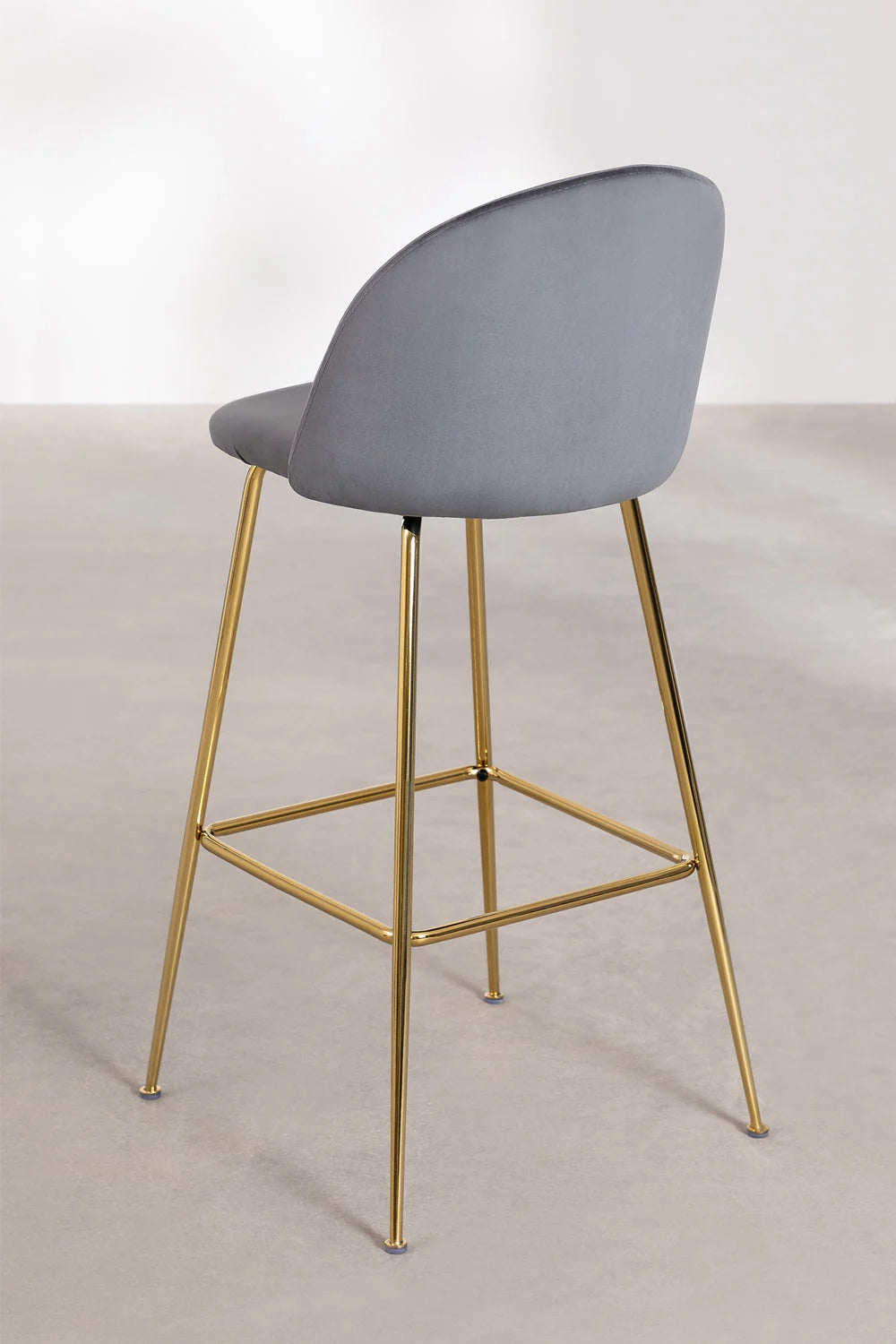 Kana - Sgabello alto in velluto Kana Design