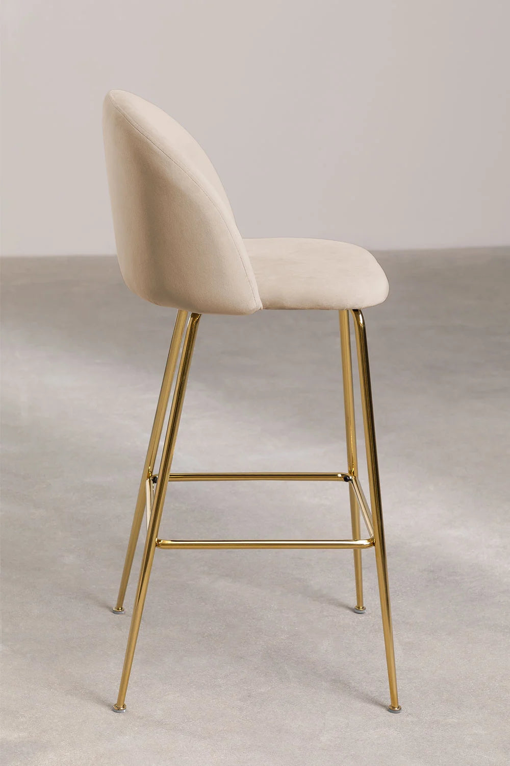 Kana - Sgabello alto in velluto Kana Design