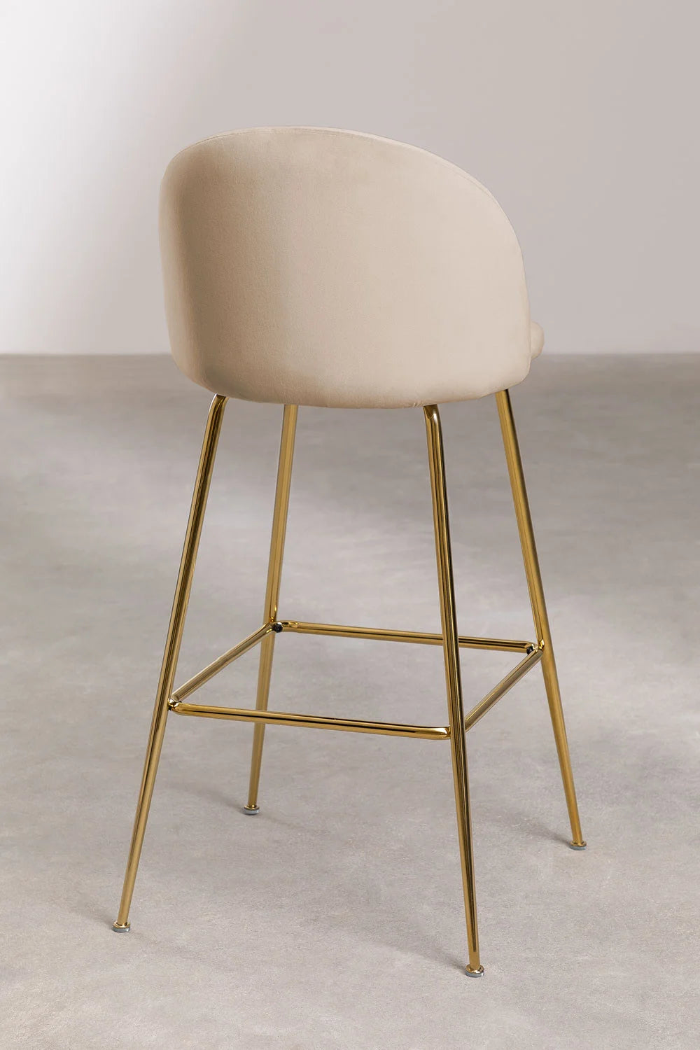 Kana - Sgabello alto in velluto Kana Design