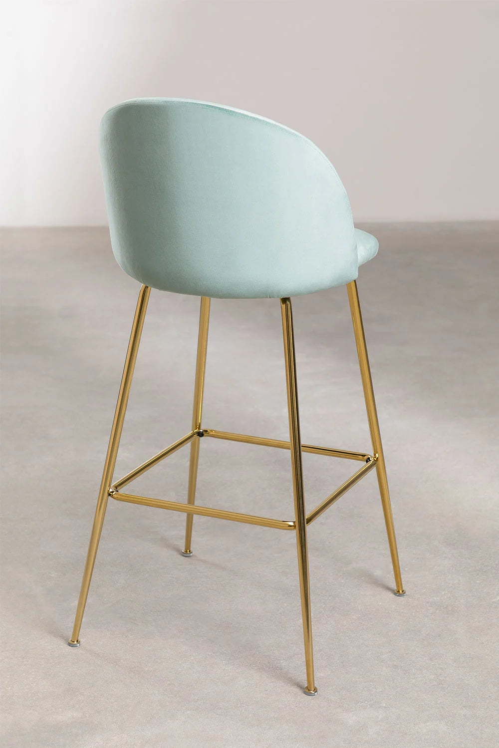 Kana - Sgabello alto in velluto Kana Design