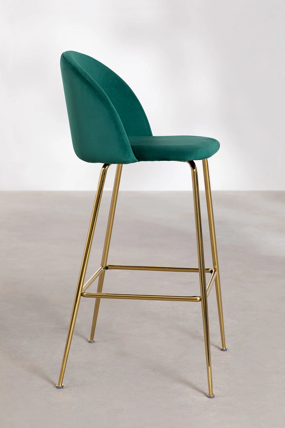 Kana - Sgabello alto in velluto Kana Design