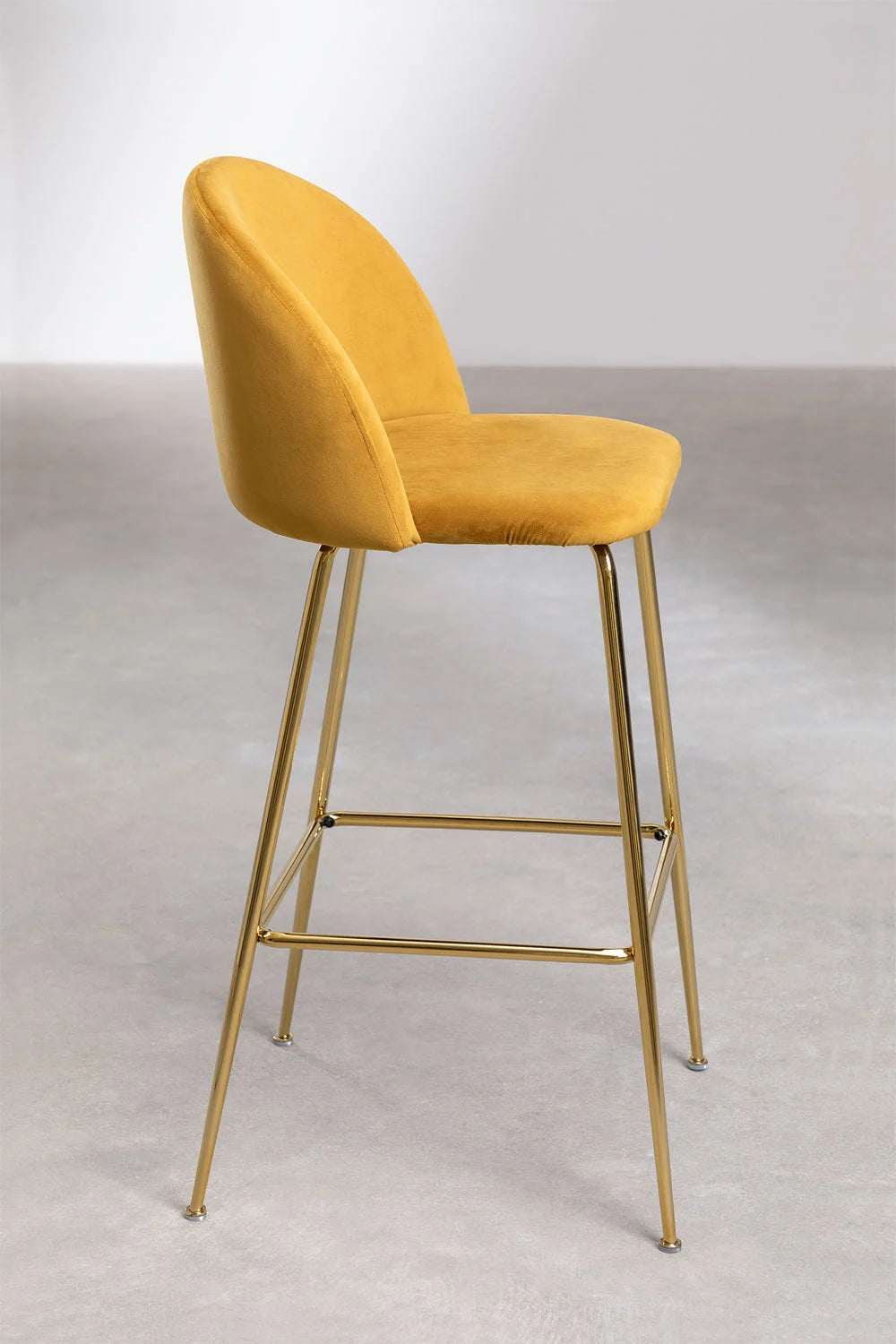 Kana - Sgabello alto in velluto Kana Design