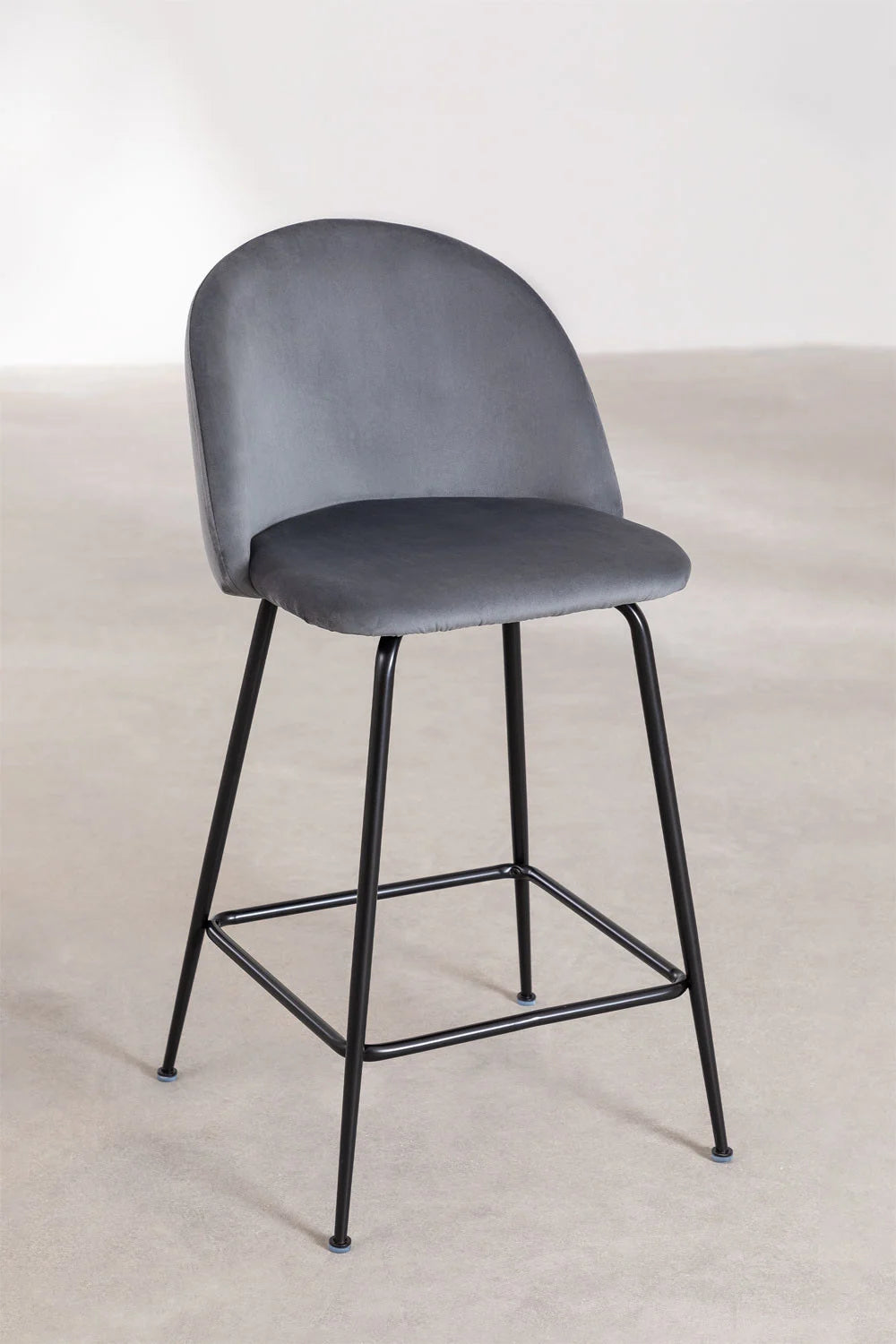 Kana - Sgabello alto in velluto Kana Design