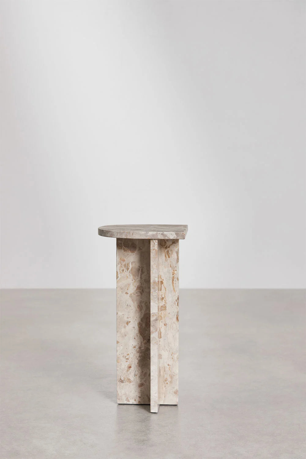 Tavolino laterale in pietra naturale Corwel