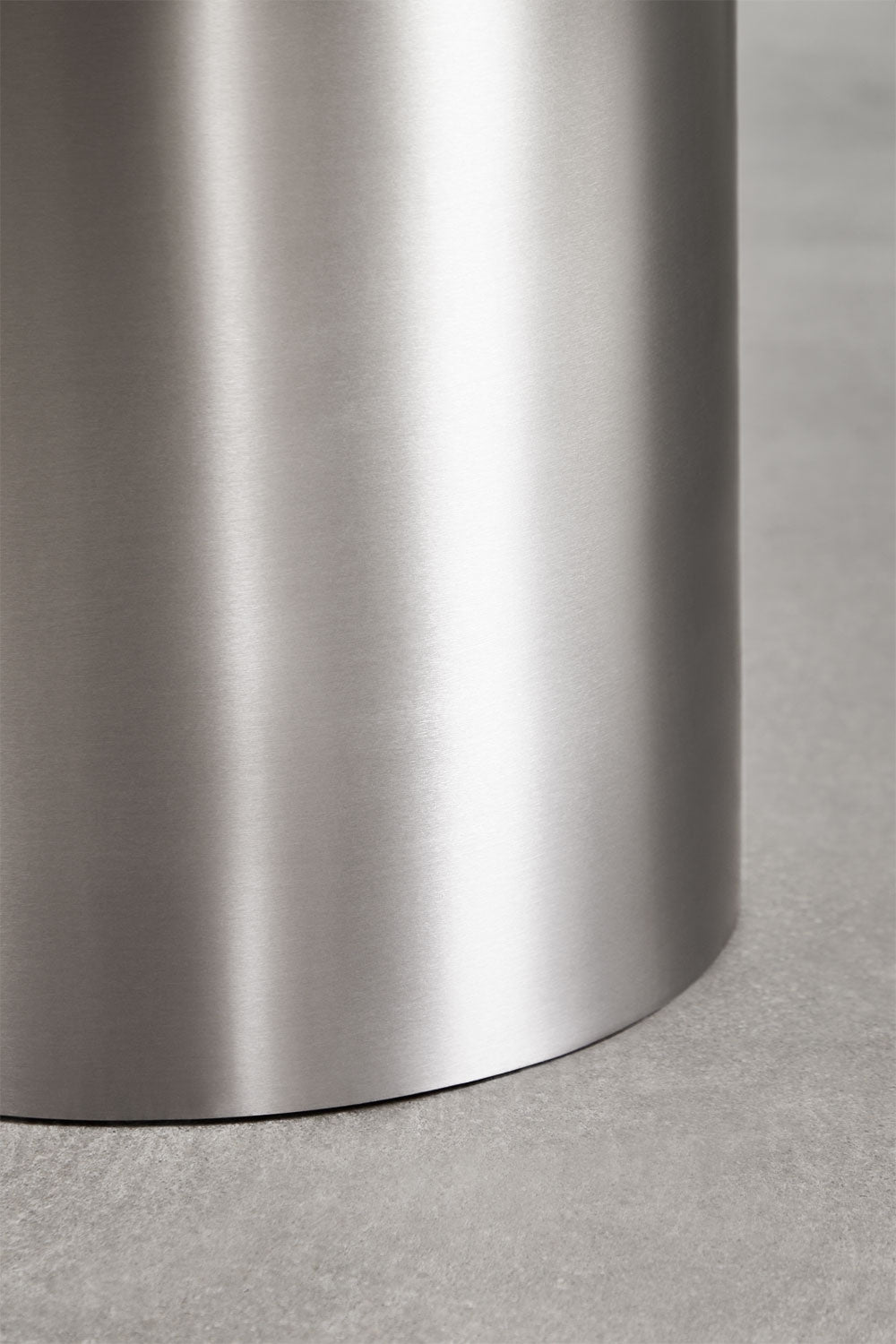 Fertrix - Tavolo da pranzo ovale 120x100 cm in pietra naturale e acciaio inox
