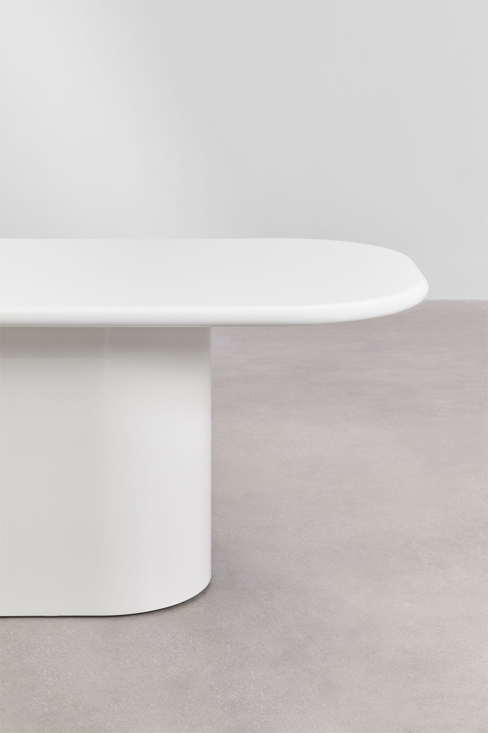 Milford - Tavolo da pranzo ovale 200x105 cm in MDF laccato