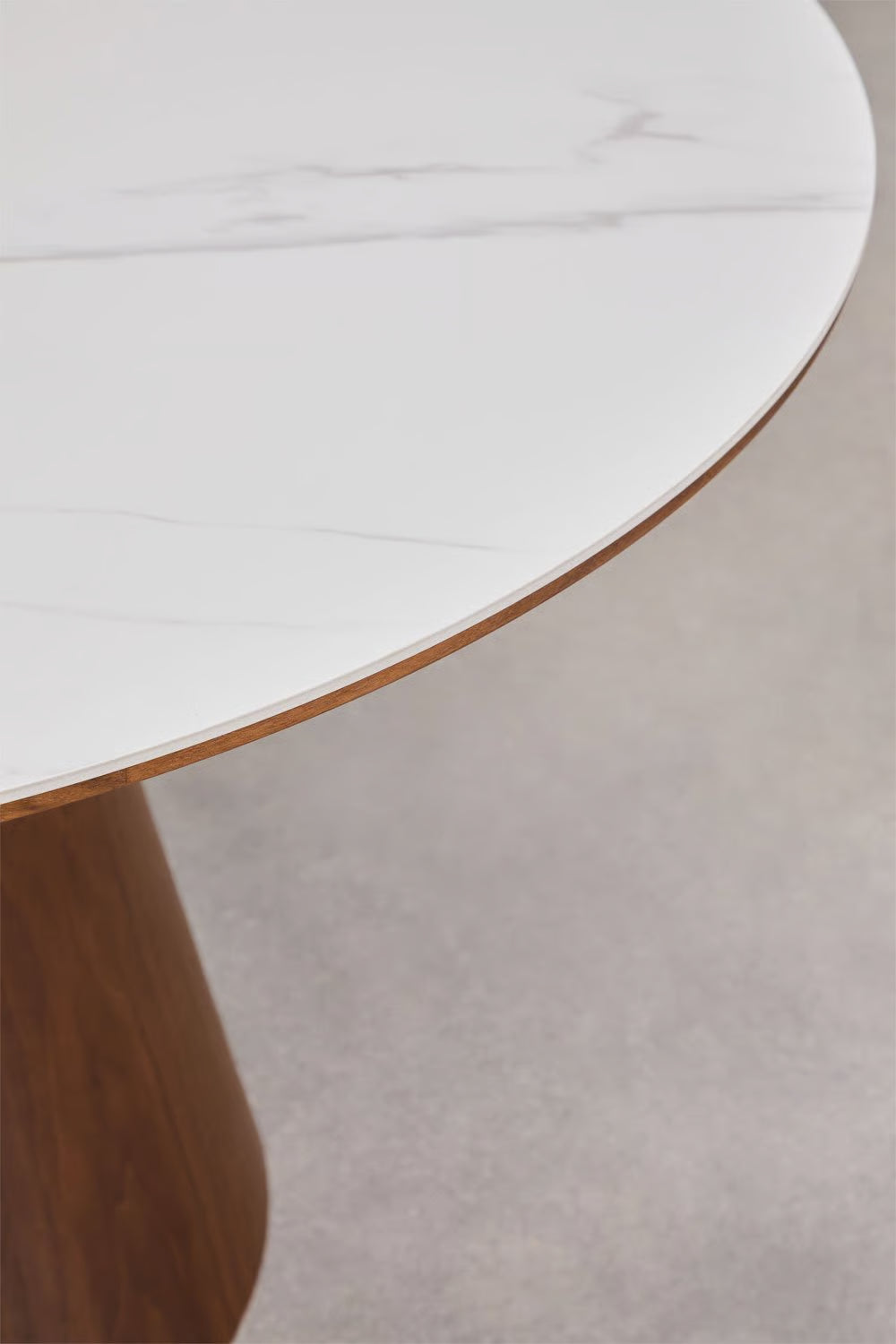 Aura - Tavolo da pranzo rotondo in legno