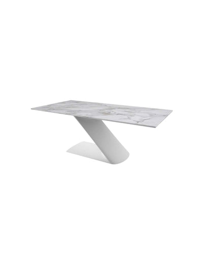 Tavolo ZETA con piano in Marmo Carrara 220x100cm By Oliver B.